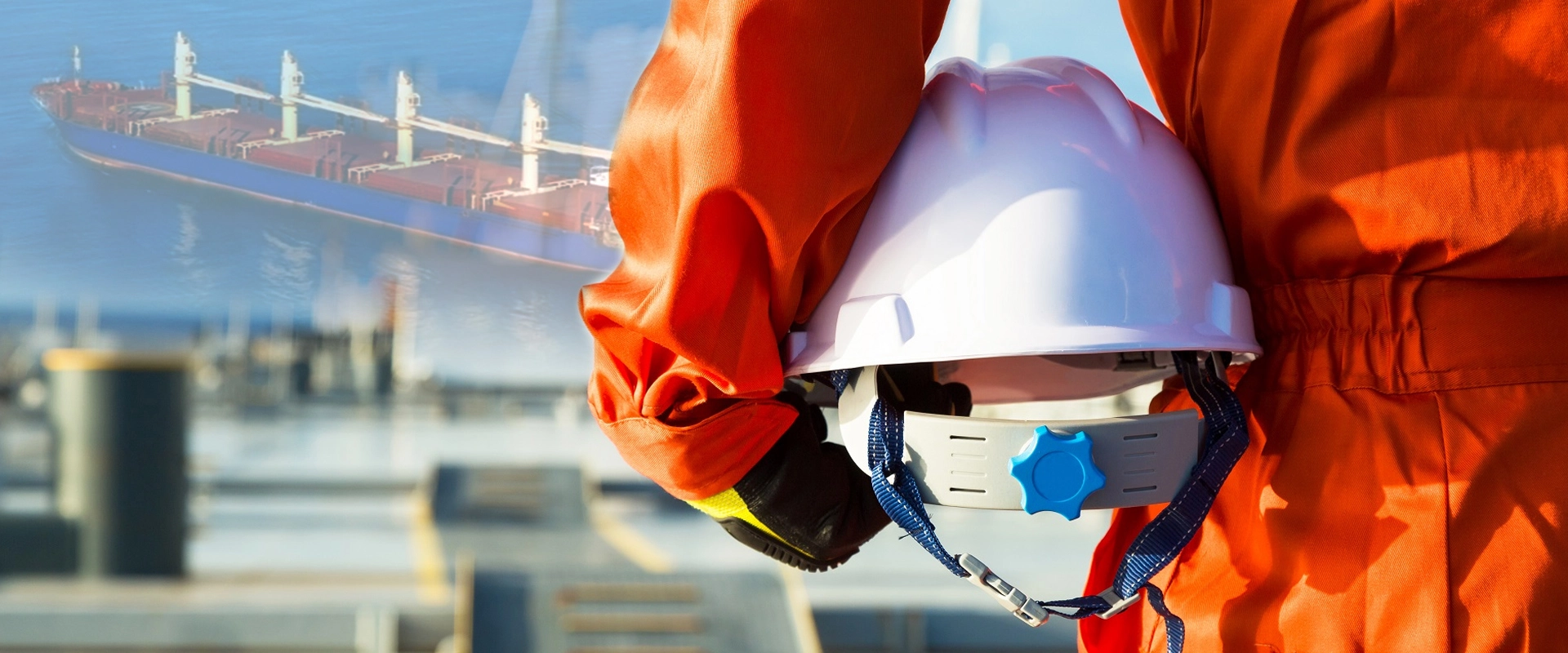 Crew in action onboard